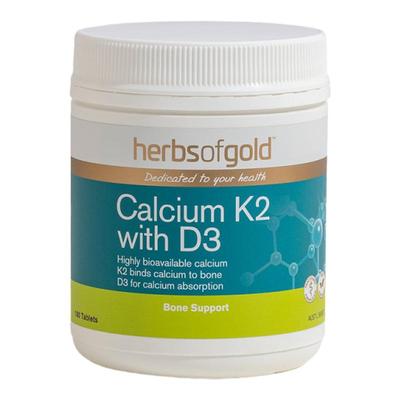 澳大利亚直邮Herbs Of Gold和丽康K2+D3海藻钙片强健骨骼180粒
