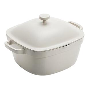 YESU野蔌汉堡汤锅不粘锅电磁炉燃气灶双耳锅煮粥煲汤煮锅陶瓷炖锅