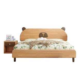 实木儿童书柜落地收纳储物柜子客厅靠墙格子柜自由组合橡胶木书架