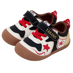 泰兰尼斯童鞋春秋新款男宝宝学步鞋软底防滑儿童鞋休闲女童机能鞋