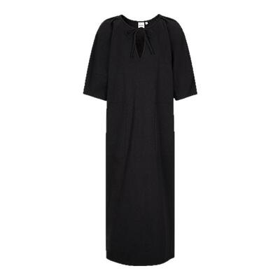 MOUSSY 春季新品慵懒风深V系带微廓半袖连衣裙028ISA80-2681