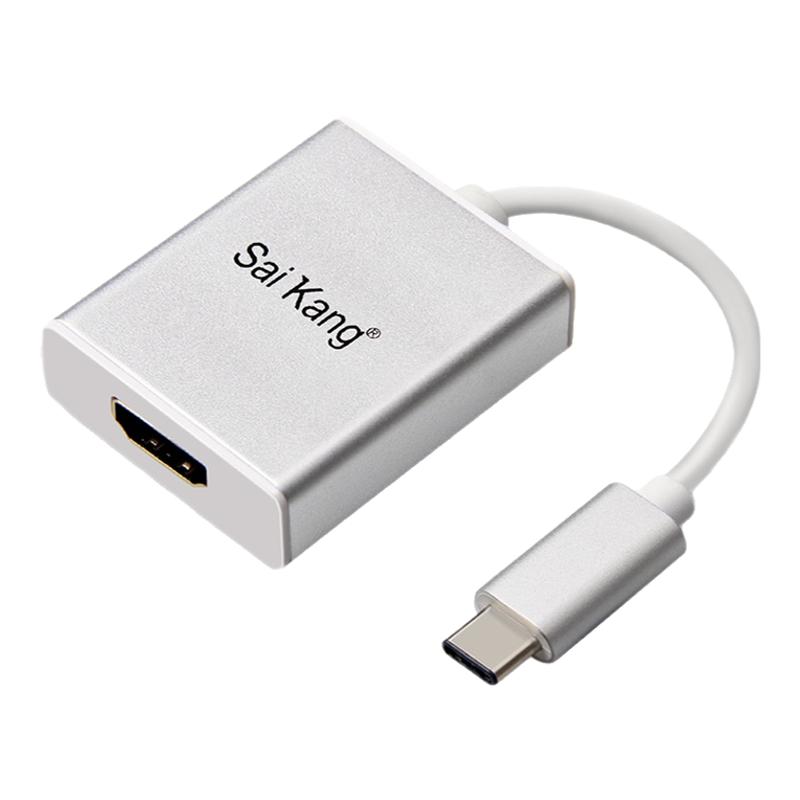 USB3.1 type-c转hdmi转换器苹果MacBook接电视高清视频连接线