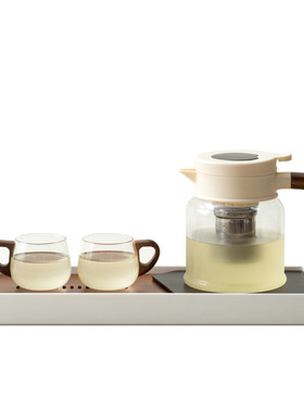 夏日冷泡焖茶壶耐热玻璃茶具带茶盘家用泡茶解暑水果茶冷泡套装