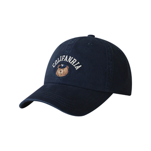 胡茬叔叔鸭舌帽ins韩系可爱小熊棒球帽学生百搭帽子2025新款男女