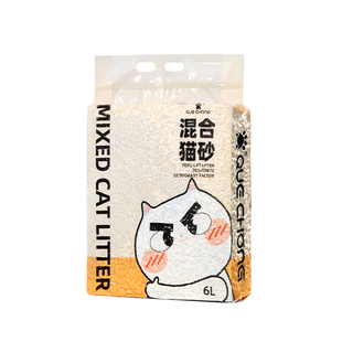 雀宠豆腐猫砂低尘混合猫砂膨润土猫沙可冲厕所猫砂10公斤猫咪用品