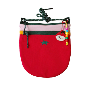 雨过山原创橙子包西红柿包运动风斜挎包迷你彩色小废包收纳遛弯包