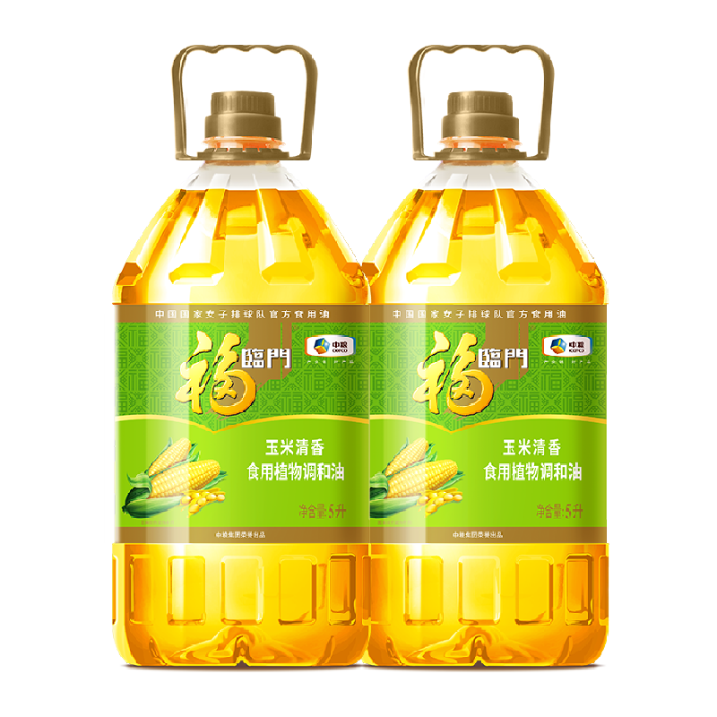 福临门玉米清香食用调和油5L×2桶 74.57元 - 86线报