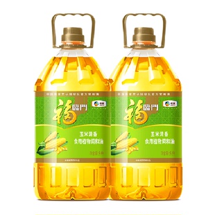 福临门玉米清香食用调和油5L*2桶食用油精选原料营养清淡
