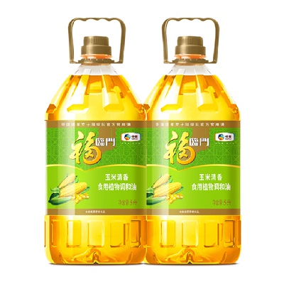 福临门玉米清香调和油5L×2桶