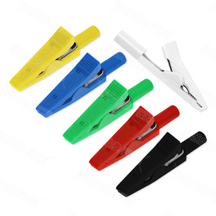 2mm绝缘可焊接鳄鱼夹  带2mm插孔直插2mm万用表表笔香蕉测试插头