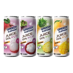 越南进口馋味象nfc果汁饮料菠萝汁山竹汁芒果汁荔枝汁小瓶含果肉