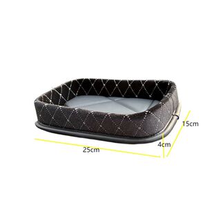 镶水钻汽车扶手箱置物兜收纳盒车载收纳袋驾驶台多功能放置杂物盘