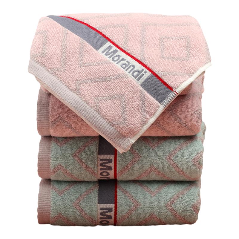2条装加厚全棉毛巾洗脸纯棉家用成人男女情侣洗澡面巾批发品质好