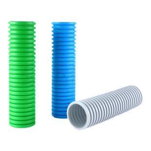 新风系统pe管75/110食品级波纹管软管配件通风换气排风消音新风管