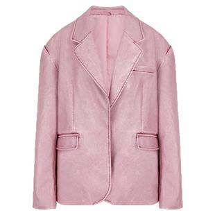 FTT FlyTheTruth『科莫多红珊瑚』 高级擦色西装外套女秋韩系上衣