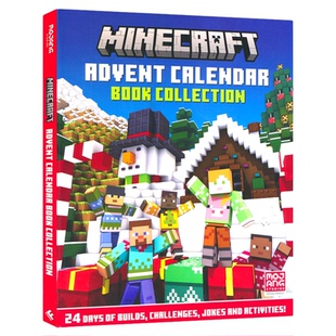 Minecraft Advent Calendar Book Collection 我的世界圣诞倒数日历官方正版 益智活动 建造指南 英文课外读物 英文原版进口图书