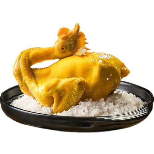 广东正宗贵食客家特产小吃梅州盐焗鸡整只真空白切鸡即食700g包邮