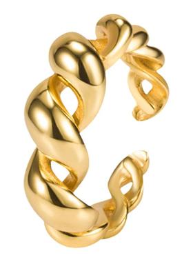 牛角包戒指纯银韩国女性