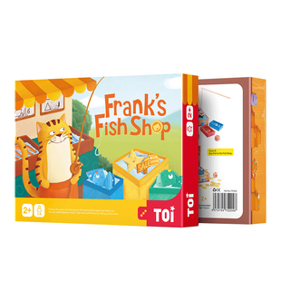 TOI弗兰克鱼铺儿童益智桌面游戏幼儿亲子互动磁性钓鱼亲子互动