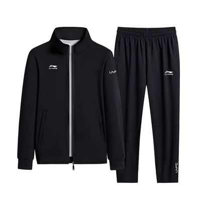 李宁运动套装男秋冬中老年爸爸装