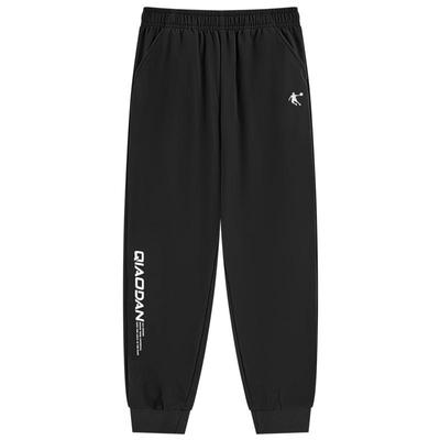 乔丹童装男童加绒裤保暖长裤2025冬季新款儿童梭织厚绒运动裤加厚