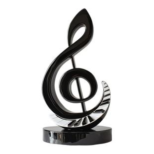 钢琴音符音乐艺术摆件高级感现代简约书房桌面电视柜装饰乔迁礼物
