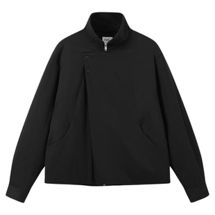 MOSEALAND秋冬新款3M新雪丽棉通勤棉服斜门襟立领长袖棉衣外套