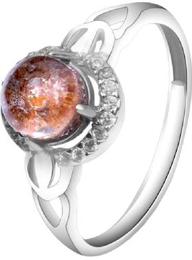 水晶可调节戒指环