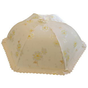 餐桌罩饭菜罩可折叠盖圆形桌盖罩子食物罩桌盖罩菜盖剩菜遮菜伞罩