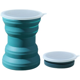 旅行食品级硅胶折叠漱口杯便携伸缩水杯超薄户外喝水杯子可装沸水