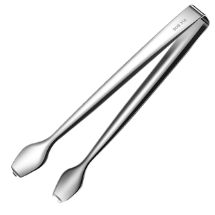 316不锈钢冰夹加长防滑取冰块夹冰粒夹方糖食品水果柠檬夹子商用