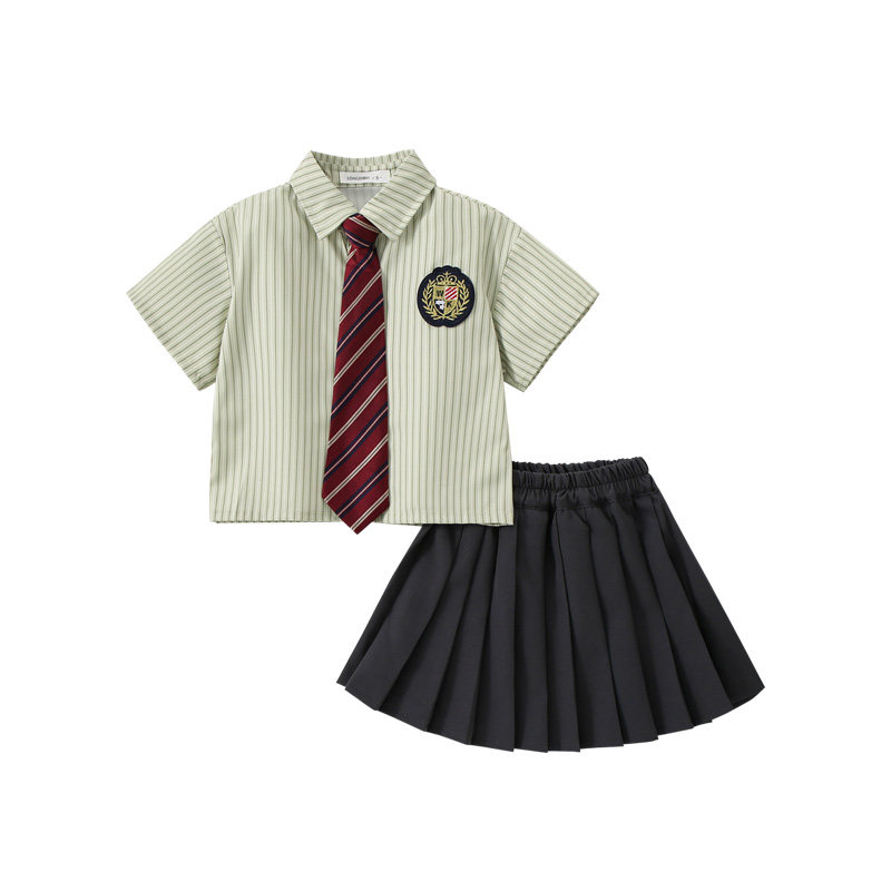 DO.CAT女童学院风套装女孩jk短裙