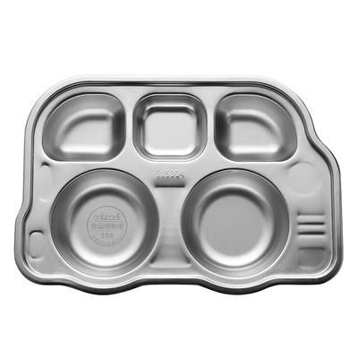 onlycook儿童餐盘304不锈钢
