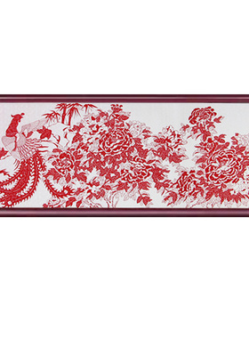 图中国风特色手工画中式卧室剪纸