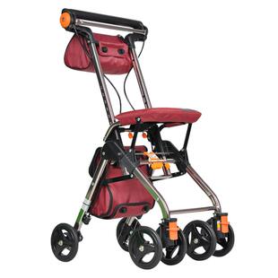 日本TacaoF特高步老人助步车可坐超轻便携轻便老人助行器手推车