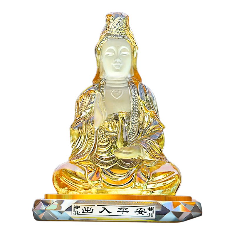 观音菩萨佛像车载摆件香水座