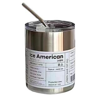 PAKCHOICE高颜值冰美式咖啡杯2025新款爆款不锈钢吸管水杯保温杯