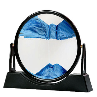 流沙画摆件3d立体绝美动态沙漏翻转解压创意客厅桌面装饰生日礼物