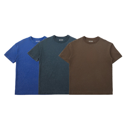 GOODLIVEABLE洗水做旧顶男短袖