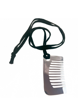 韩版时尚百搭银色梳子吊坠项链