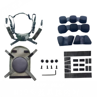 正品新头盔内衬加厚耐磨凯夫拉内衬头盔内胆悬挂透气网眼钢盔配件