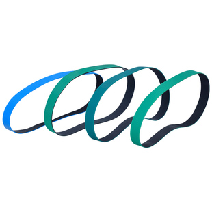 尼龙黄绿片基带机械输送带橡胶平皮带同步传动传送带工业弹性皮带