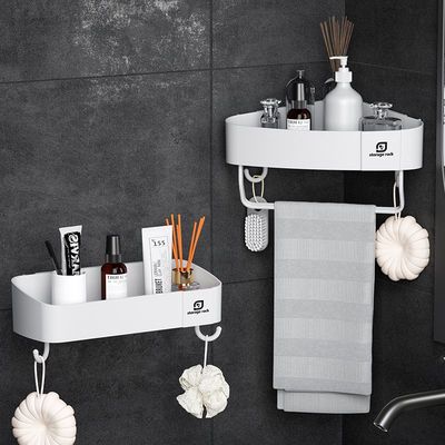 新款直销浴室置物架免打孔三角架卫生间墙角壁挂收纳架洗漱台洗漱