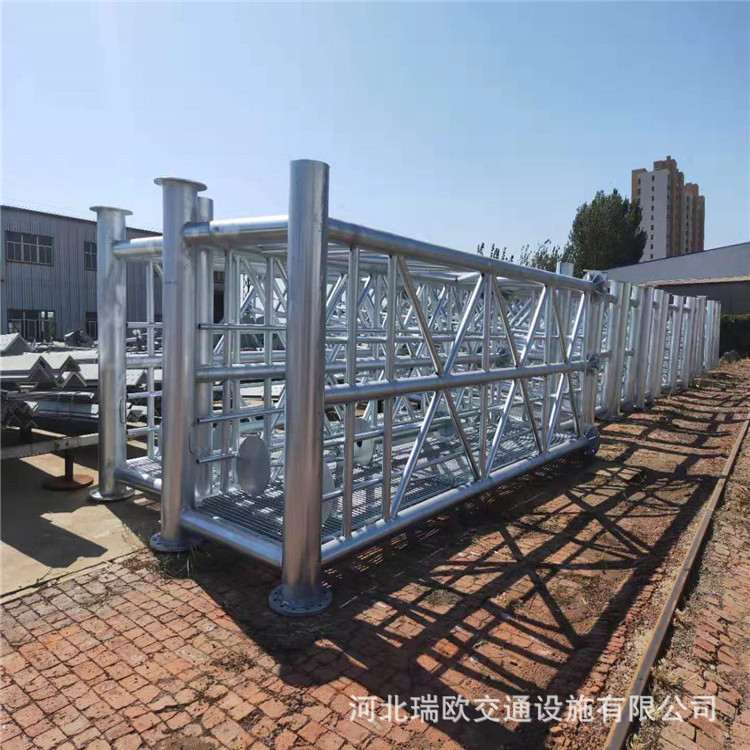 led屏杆件厂家 喷塑处理框架式限高门架 景区户外etc高速龙门架