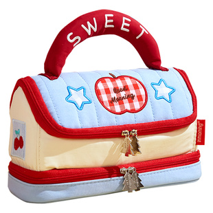 送礼好物!小槑同学高颜值房子笔袋女生2026新款大容量文具盒小学生女孩款可爱ins风超火儿童女童铅笔盒初中生