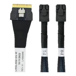 Linkreal SFF-8643转SlimSAS(SFF-8654 8I)线 8654背板端9402标准