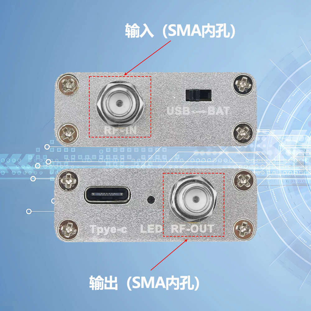 100k-6G 低噪声放大器 LNA 射频信号低噪放 RF射频模块 增益30DB