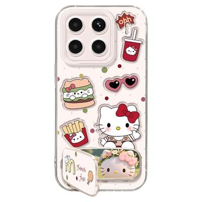 适用小米17手机壳女款14pro保护套新款小米13ultra全包防摔12pro硅胶透明外壳15青春版镂空10por好看KT猫软壳