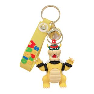 卡通马里奥可爱汽车配件玩偶包包挂饰钥匙扣挂件钥匙链恐龙小公仔