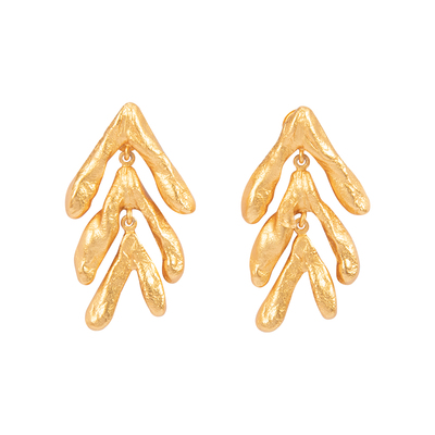 LaSerenidad原创V形925纯银耳坠